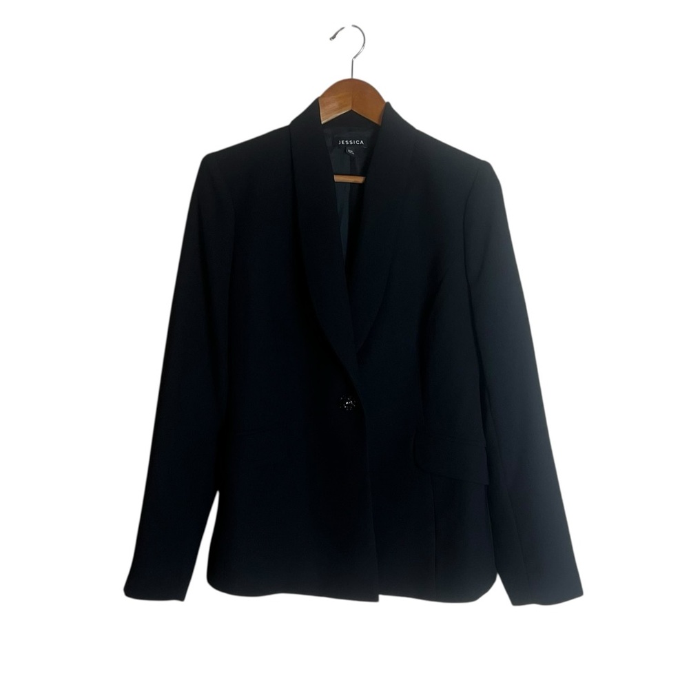 Jessica black single button blazer. Size medium